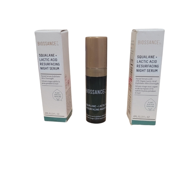 Biossance Other - Biossance Squalane + Lactic Acid Resurfacing Night Serum 0.13 oz 4ml x 2